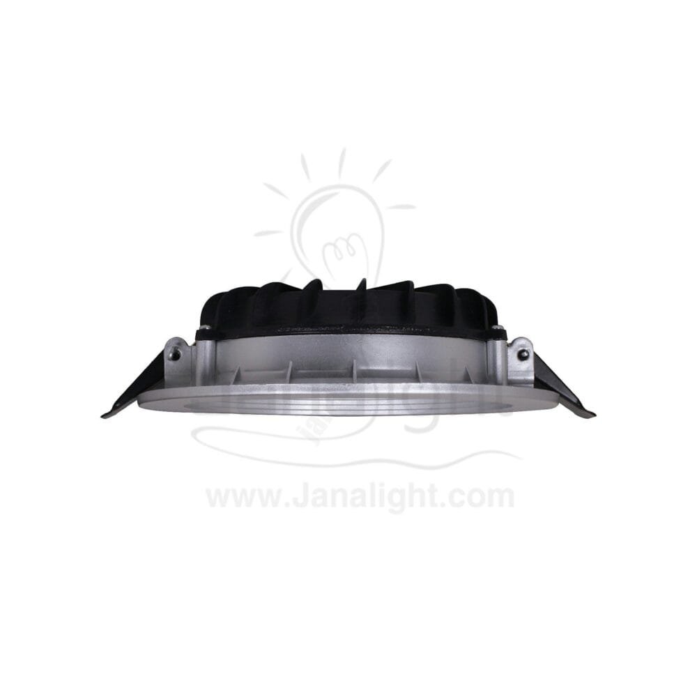 كشاف 15 وات كومبكت ابيض حلق فضي جنى لايت plastic white compact 15 watt downlight